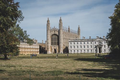 King's college Cambridge viewed from the backs