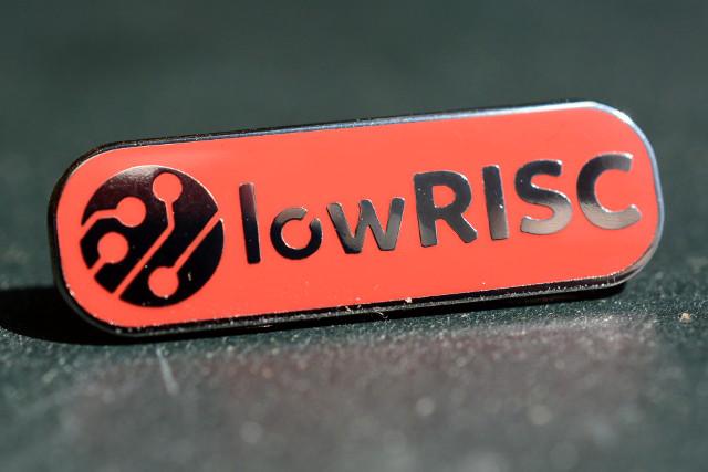 lowRISC enamel badge